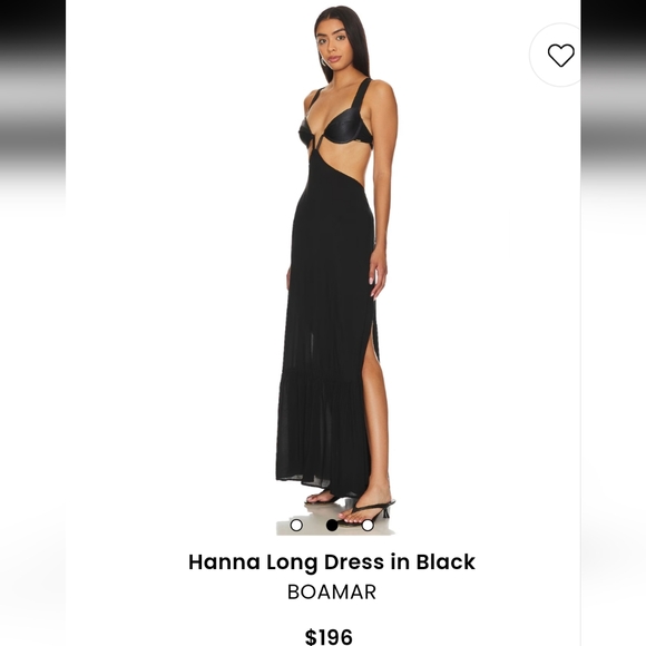 Hanna Long Dress in Black. BOAMAR. NWT - Picture 5 of 5